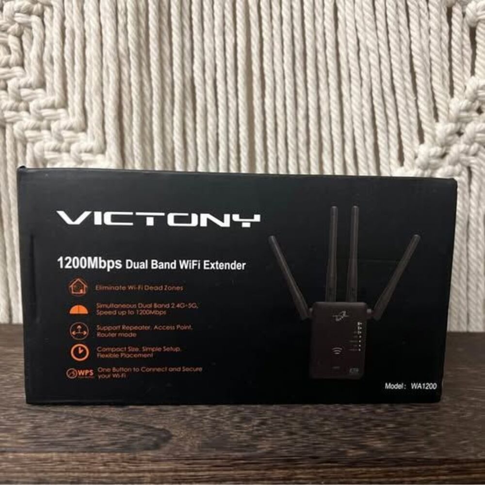 VICTONY WA1200 Extensor de alcance inalámbrico 1200Mbps WiFi